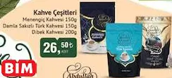 ABDULLAH EFENDİ KAHVE ÇEŞİTLERİ